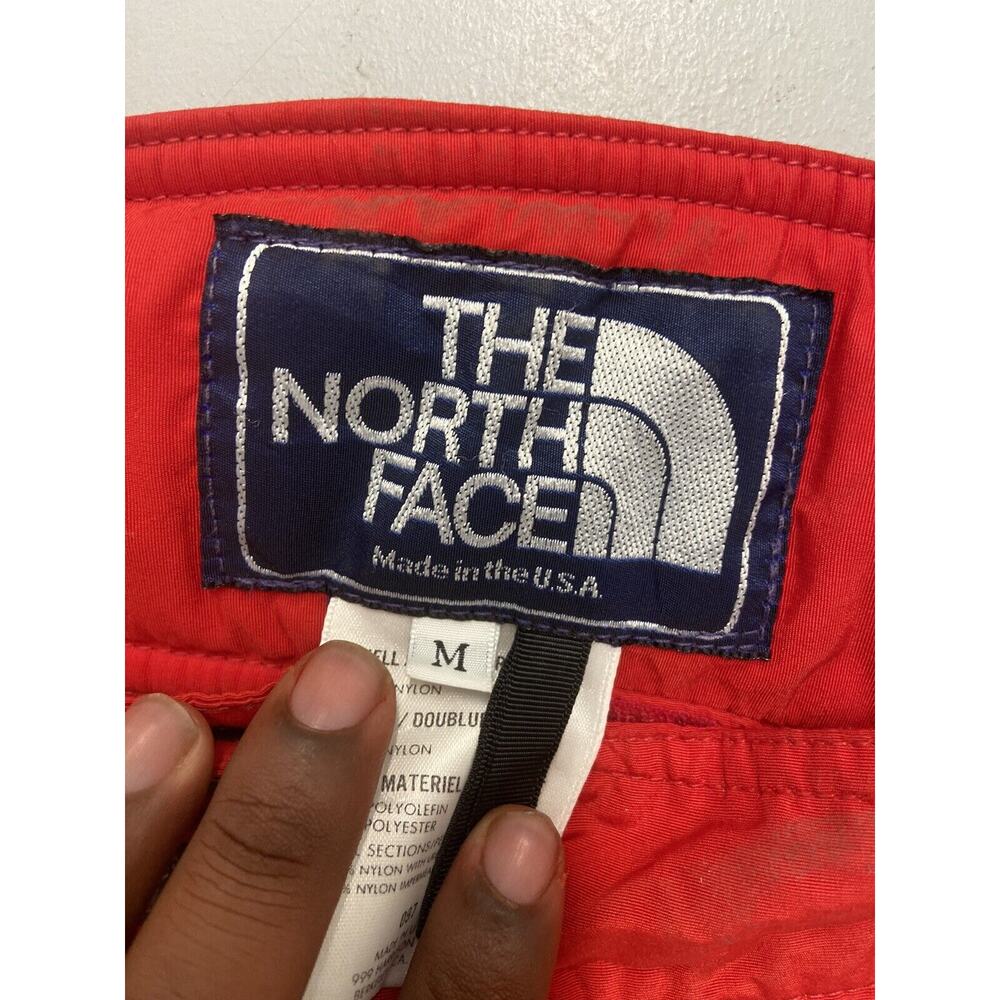 RARE THE NORTH FACE USA RED SKI SNOW PANTS MEN’S SIZE MEDIUM VINTAGE - Picture 10 of 10